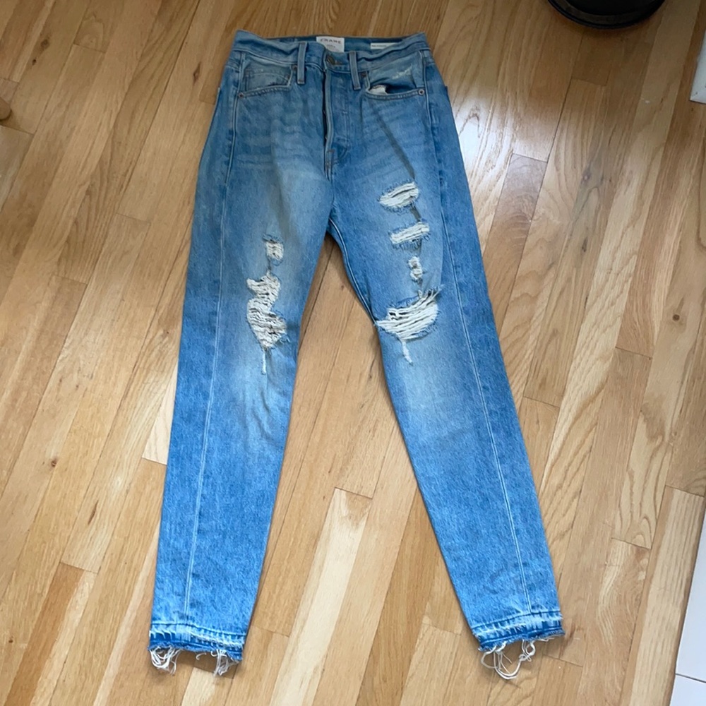 Frame le original skinny distressed jean